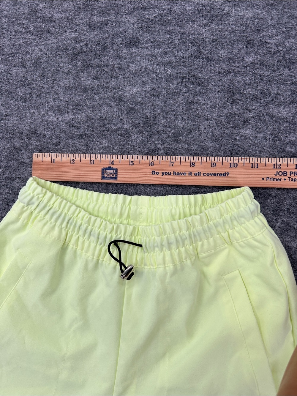 Nike Women's Sportswear Woven Pants in a bright neon green/yellow XS - Picture 13 of 14
